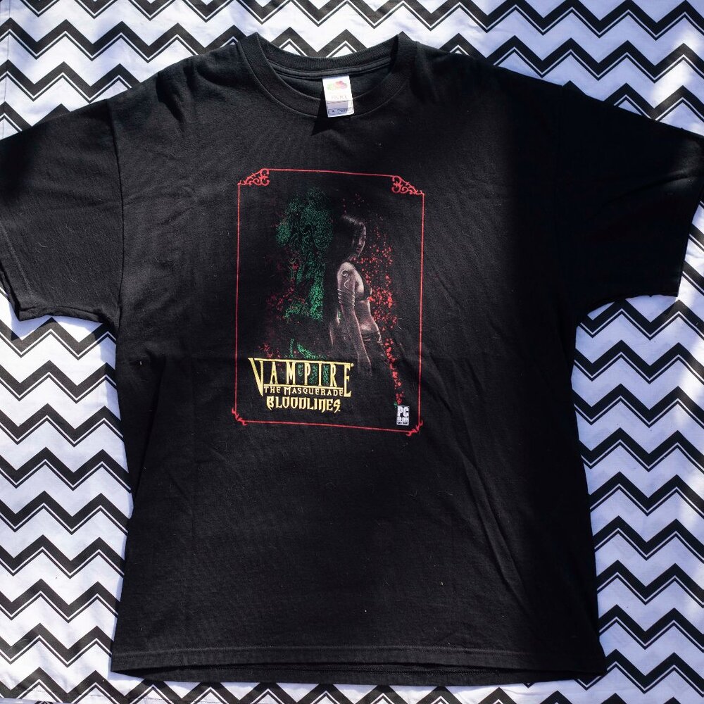 -XL- 2004 Vampire The Masquerade Bloodlines Promotional T-Shirt | Video Gaming